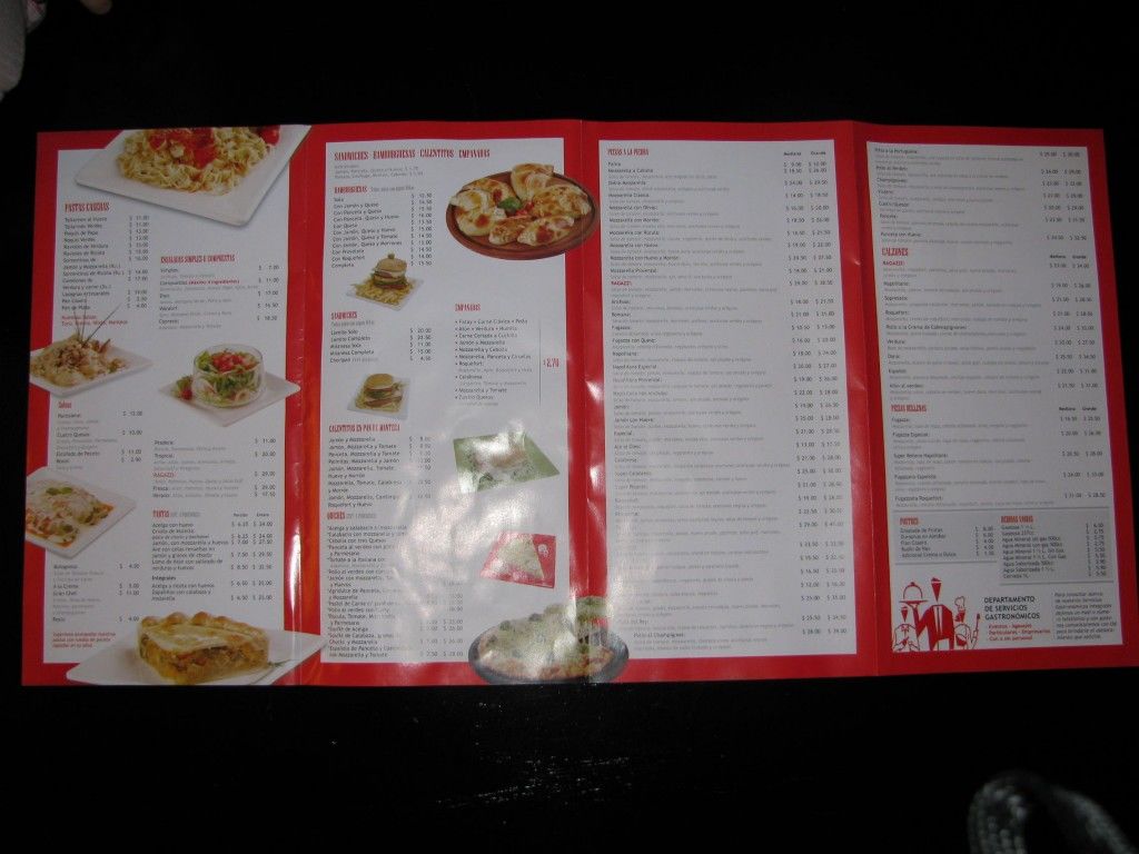 Ragazzi menu