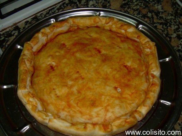 Tarta de atún lista