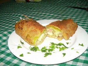 ajies al vinagre rellenos listos al plato