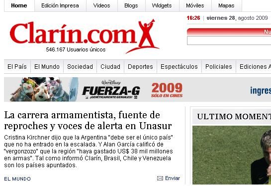 clarin es vergonzozo