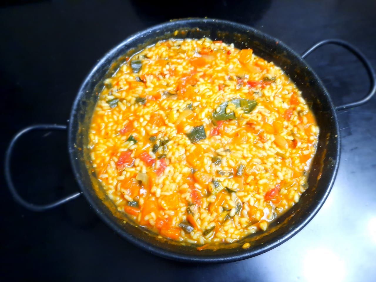 Paella vegetariana